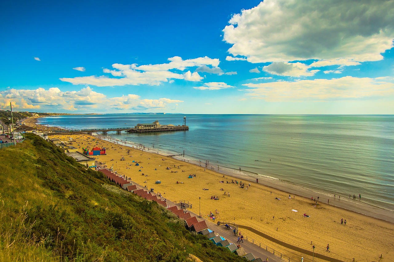 bournemouth, coast, nature